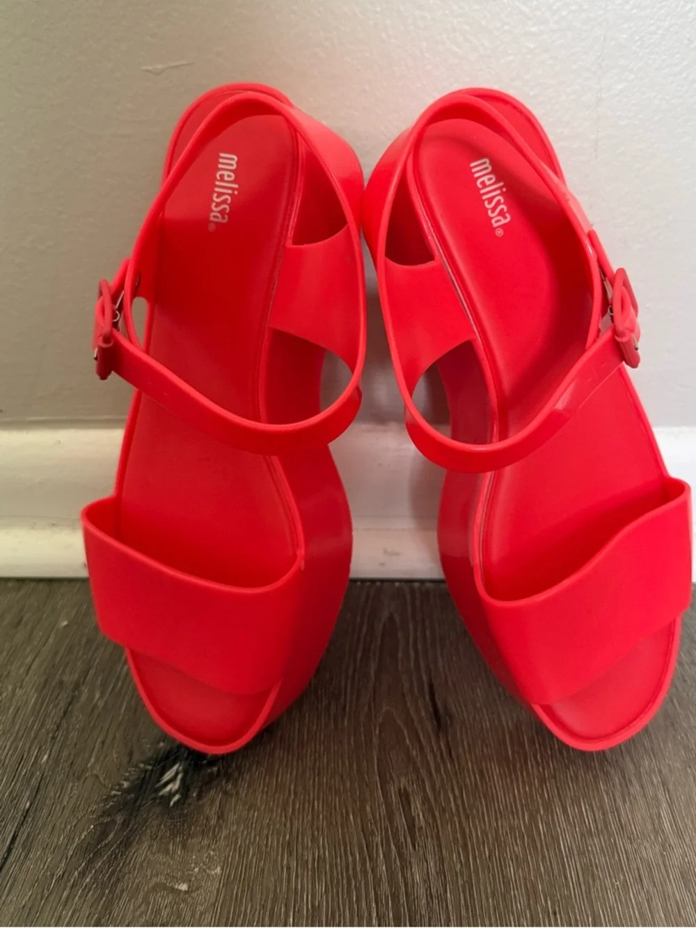 Melissa Mar Sandal -  Bright Red Jelly Strap Sandals - Picture 5 of 6